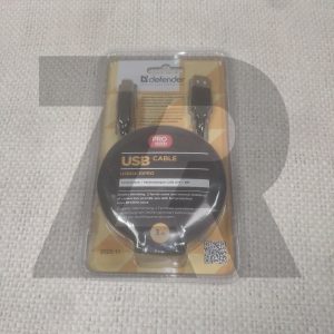 Кабель Defender™ USB04-10PRO USB 2.0 AM-BM 3м, позолоченные контакты, 2 феритовых .фильтра, 87431