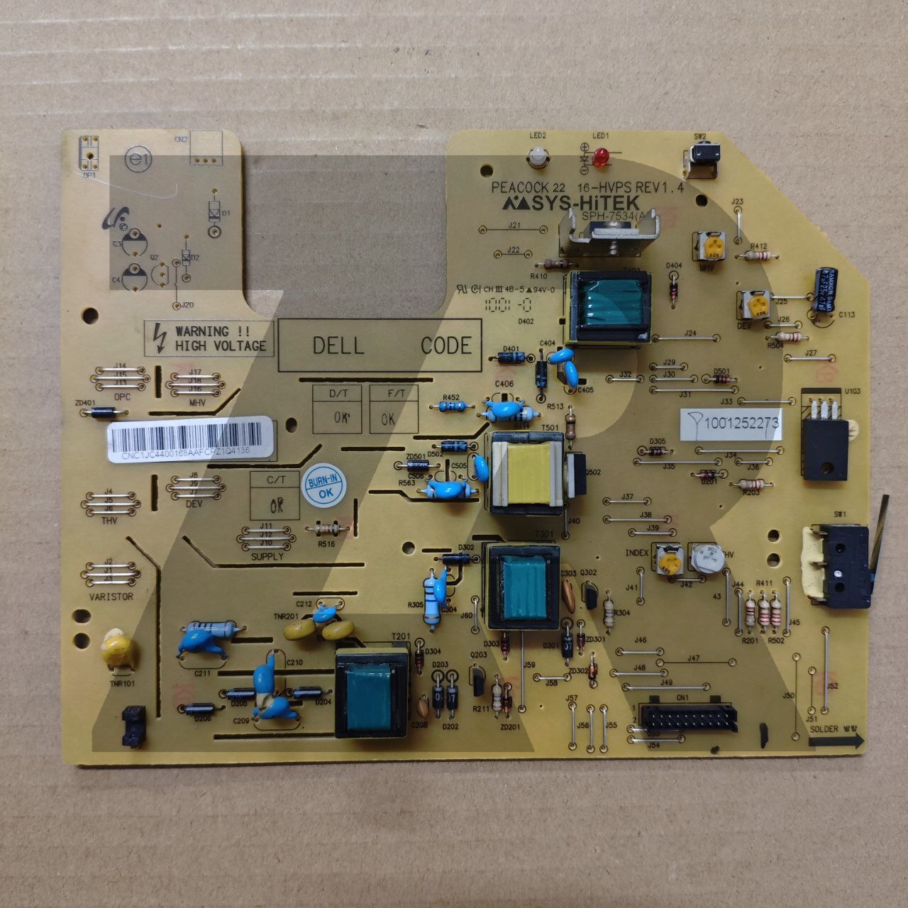 Плата питания высоковольтная Samsung™ ML-1640/ML2240/ML2241/ML2245, JC44-00167A, Ref Плата питания высоковольтная Samsung™ ML-1640/ML2240/ML2241/ML2245, JC44-00167A, Ref